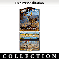 Seasons Of The Wild Personalized Welcome Sign Collection