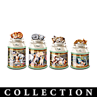 Cozy Kittens Canister Collection