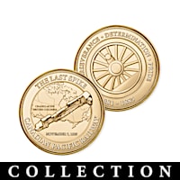 "The Last Spike" 24K Gold-Plated Proof Coin Collection
