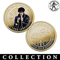 Elvis King Of Rock And Roll Golden Proof Coin Collection