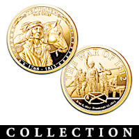 Tecumseh 24K Gold-Plated Proof Coins With Display Box