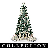 Silver Blessings Nativity Christmas Tree Collection