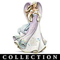 Karen Hahn Angel Figurine Collection With Swarovski Crystals