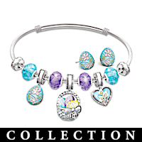 Hand-Enamelled Holiday Celebration Charm Bracelet Collection