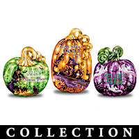 Dona Gelsinger Glass Pumpkin Sculptures Glow With LED Lights