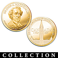 Canada's Prime Ministers Proof Coins Plated In 24K Gold