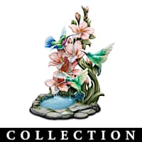Illuminated Hummingbird Garden Sculpture Collection