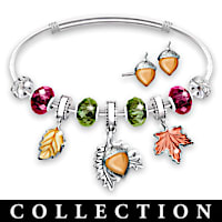 Hand-Enamelled Holiday Celebration Charm Bracelet Collection