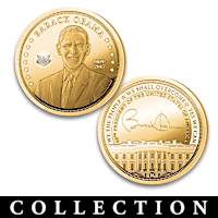 Barack Obama 24K Gold-Plated Proof Coin Collection