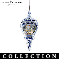 Thomas Kinkade Annual Crystal Ornament Collection