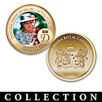Princess Diana Royal Canadian Tours Proof Coins And Display