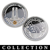 Battle Of Vimy Ridge Canadian Proof Coins With Display