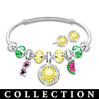 Holiday Charm Bracelet Collection With Collector's Box
