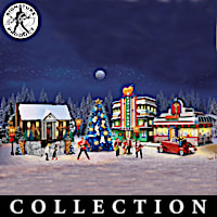 Elvis Rock 'N' Roll Christmas Village Collection