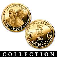 Queen Elizabeth II 100th Anniversary One Crown Coins
