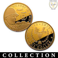 Allied Victory In WWII 80th Anniversary Gold Dollar Coins