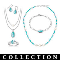 Coastal Breeze Aqua Crystal Jewellery Collection