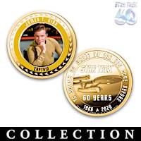 STAR TREK 60th Anniversary Full-Colour Challenge Coins