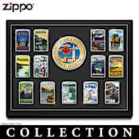 Canadian Provinces Zippo&reg; Lighters And Wall Display