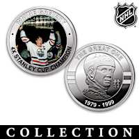 Wayne Gretzky Proof Coin Collection With Display