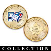 Toronto Blue Jays 50 Seasons Coin Collection