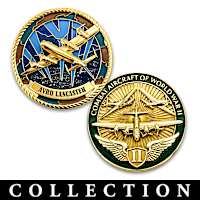 Combat Aircraft Of World War II Challenge Coin Collection
