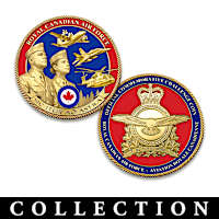 Royal Canadian Air Force 24K Gold-Plated Challenge Coins