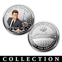 John F. Kennedy Commemorative Proof Coins With Display