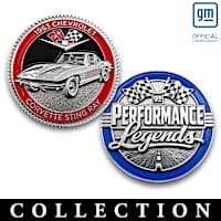 GM Chrome-Plated Hand-Enamelled Metal Challenge Coins