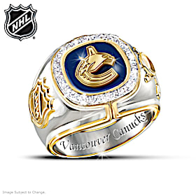 Vancouver Canucks® Diamond Team Men's Ring