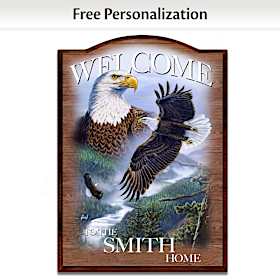 Soaring Guardians Personalized Welcome Sign