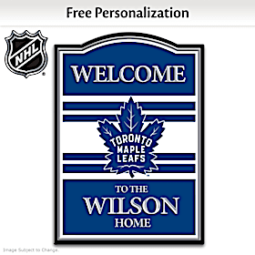 NHL Toronto Maple Leafs® Personalized Welcome Sign