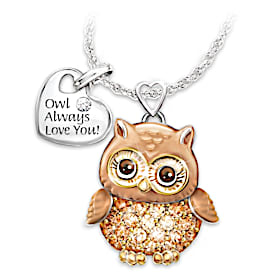 Granddaughter Owl Always Love You Pendant Necklace