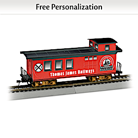 Personalized Caboose Train Car