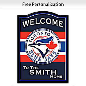 Toronto Blue Jays Personalized Welcome Sign