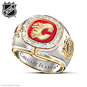 Calgary Flames® Diamond Ring