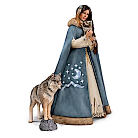 Maiden Of The Wolf Moon Portrait Doll