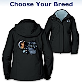 I Love My Dog To The Moon & Back Women's Jacket