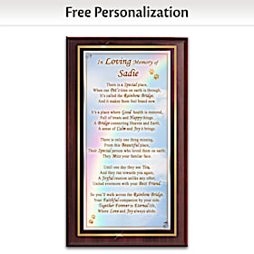 Rainbow Bridge Personalized Wall Decor