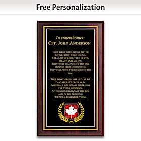 A Veteran's Tribute Personalized Wall Decor