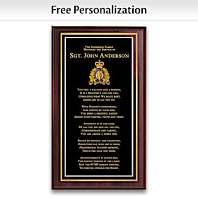 RCMP Pride Personalized Wall Decor