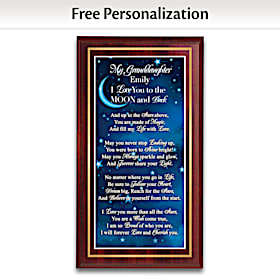 I Love You To The Moon & Back Personalized Wall Decor