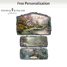 Thomas Kinkade Personalized Welcome Sign Collection