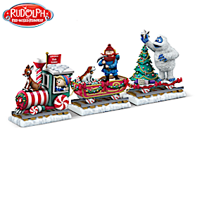 All Aboard The Rudolph Express Figurine Collection