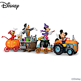 Disney Halloween Tractor Wagon Sculpture Collection