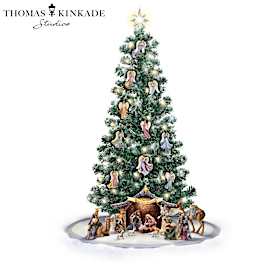Thomas Kinkade Blessed Nativity Christmas Tree Collection