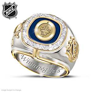 Winnipeg Jets&#153; Diamond Men's Ring