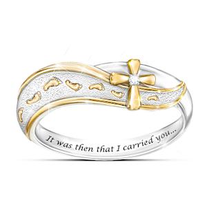Footprints In The Sand Diamond Ring