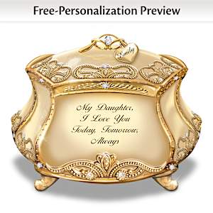Daughter, I Love You Personalized Music Box