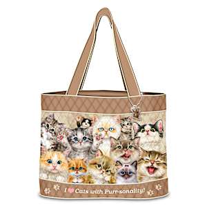 Cats With Purr-sonality Tote Bag